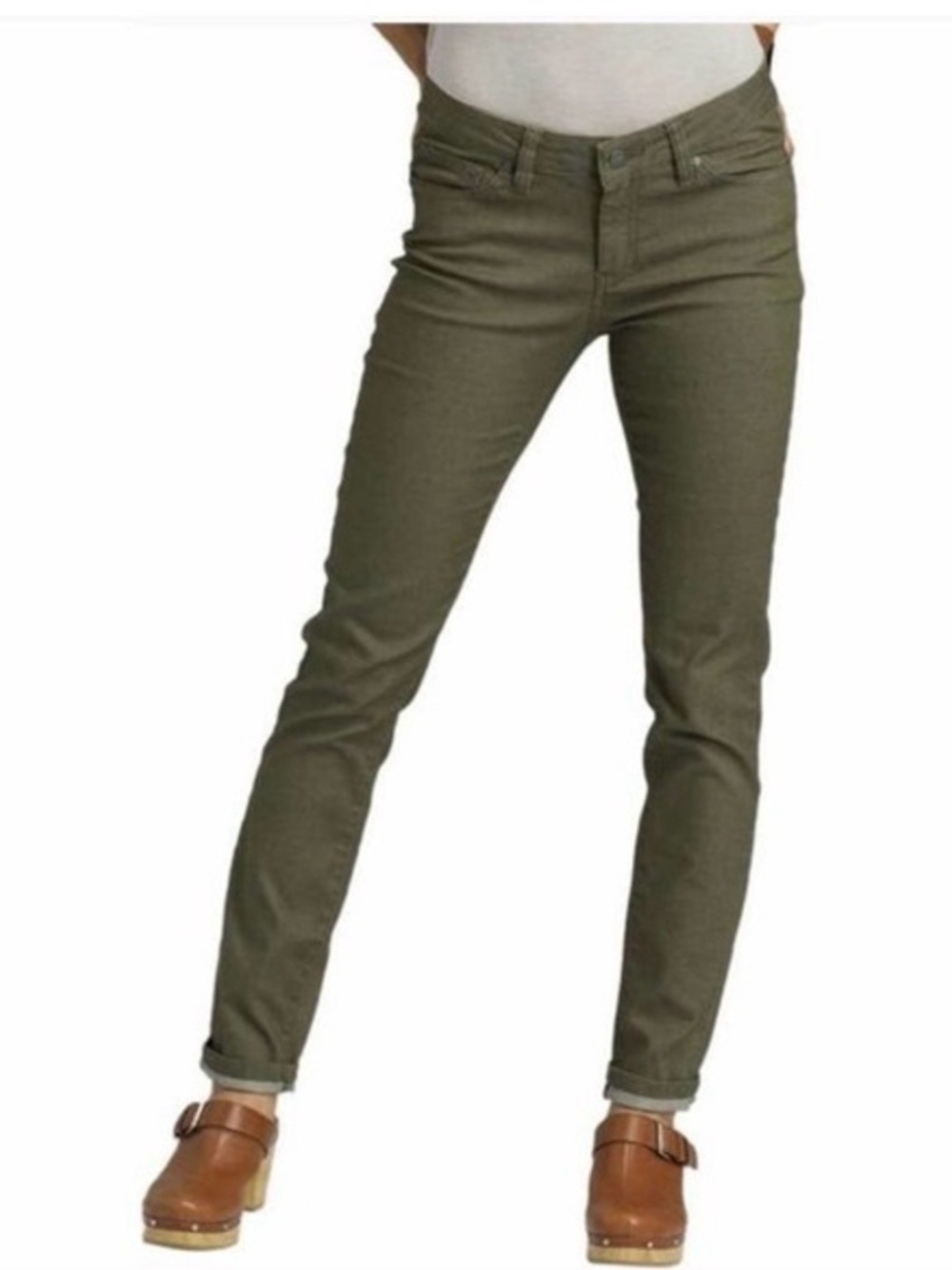 Slim Fit Olive Women's Jeans